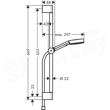 Душевой гарнитур Hansgrohe Pulsify Relaxation 105 3jet 65 см