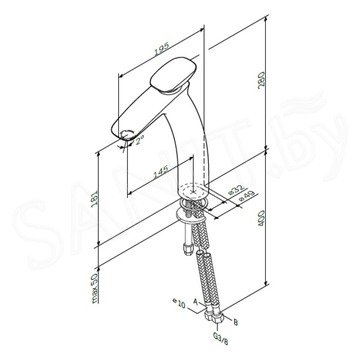 Смеситель для умывальника AM.PM Spirit V2.0 F70A92000