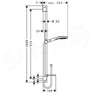 Душевой гарнитур Hansgrohe Raindance Select E 120 3jet 26621000