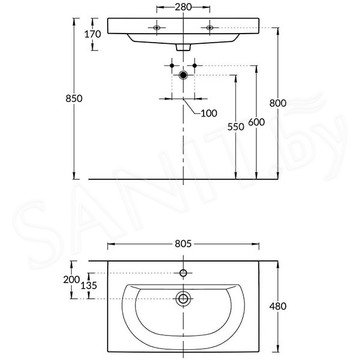 Умывальник Kerama Marazzi Buongiorno