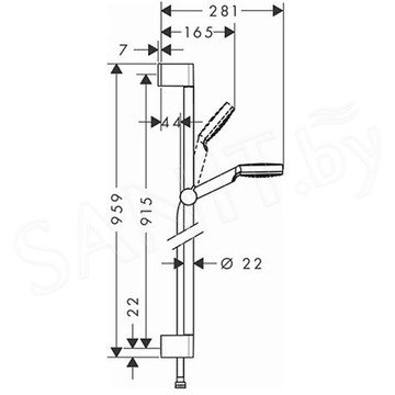 Душевой гарнитур Hansgrohe Crometta Vario 26536400