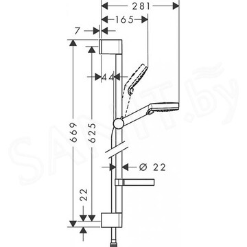 Душевой гарнитур Hansgrohe Crometta Vario 26553400