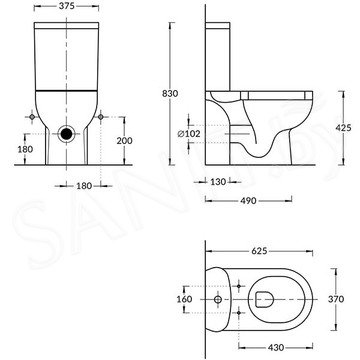 Напольный унитаз Kerama Marazzi Buongiorno Pro