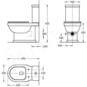 Напольный унитаз Kerama Marazzi Pompei