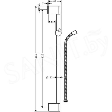 Душевая штанга Hansgrohe Unica Crometta 27615000