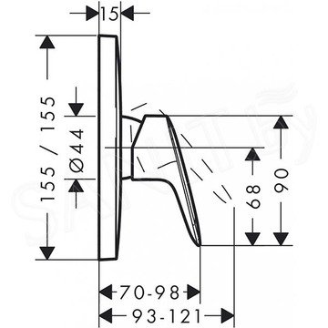 Смеситель встраиваемый Hansgrohe Logis 71605000 (1 функция)