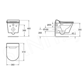 Комплект инсталляции Grohe Rapid SL 38772001 с умным подвесным унитазом Lavinia Boho Smart V-Clean 335901RS