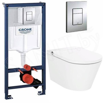 Комплект инсталляции Grohe Rapid SL 38772001 с умным подвесным унитазом Lavinia Boho Smart V-Clean 3359102R