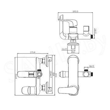 Душевая стойка Damixa Palace Evo 974230000