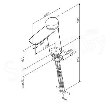 Смеситель для умывальника AM.PM Inspire V2.0 F50A02500