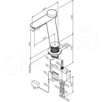 Смеситель для умывальника AM.PM Inspire V2.0 F50A92400 электронный