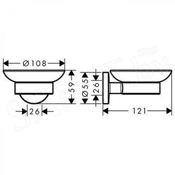 Мыльница Hansgrohe Logis Universal 41715000