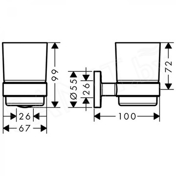 Стакан Hansgrohe Logis Universal 41718000