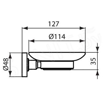 Мыльница Ideal Standard IOM A9122AA