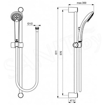 Набор смесителей Ideal Standard ALPHA 3 в 1 BD004AA