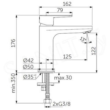 Смеситель для умывальника Ideal Standard Cerafine O Black BC554XG