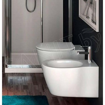 Подвесной унитаз Ideal Standard Connect AquaBlade E047901 безободковый с сиденьем Soft-close E772401