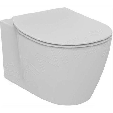 Подвесной унитаз Ideal Standard Connect AquaBlade E047901 безободковый с сиденьем Soft-close E772401