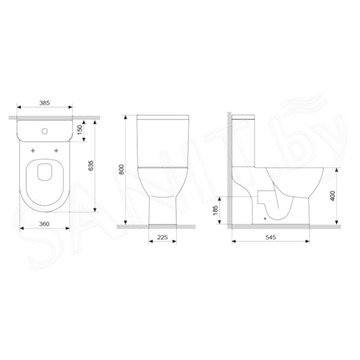 Напольный унитаз Damixa Palace Grand 468600SC
