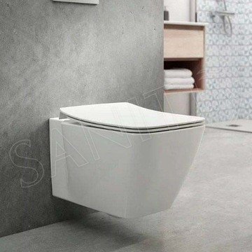 Подвесной унитаз Ideal Standard Strada II AquaBlade T359601 безободковый с крышкой SoftClose T360101
