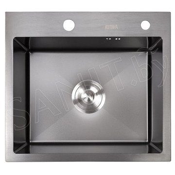 Кухонная мойка Avina HM5045 PVD (графит) с коландером и дозатором