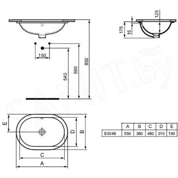 Умывальник Ideal Standard Connect E504801