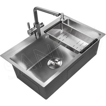 Кухонная мойка Avina HM7048 с коландером и дозатором