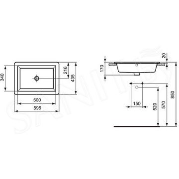 Умывальник Ideal Standard Strada K078001