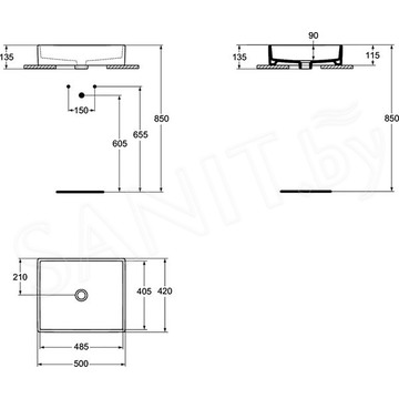 Умывальник Ideal Standard Strada K077601