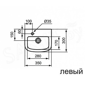 Умывальник Ideal Standard Tempo T056801 / T056901