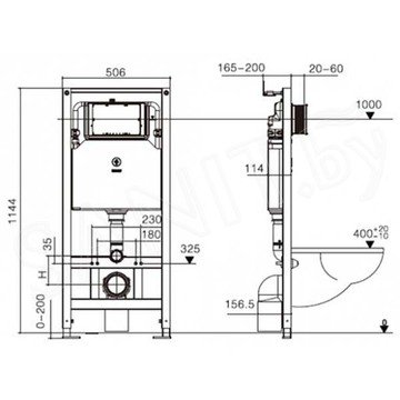 Инсталляция для унитаза Weltwasser Amberg 506 ST