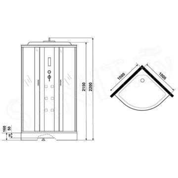 Душевая кабина Niagara Ultra NG-301-01 / NG-302-01