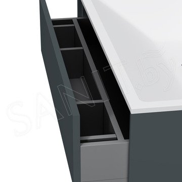 Тумба под умывальник AM.PM Inspire V2.0 80 / 100 подвесная графит матовый
