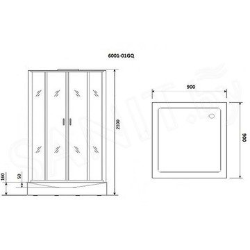 Душевая кабина Niagara NG-6001-01GQ / NG-6002-01GQ