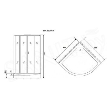 Душевая кабина Niagara NG-6901-01G / NG-6902-01G Black