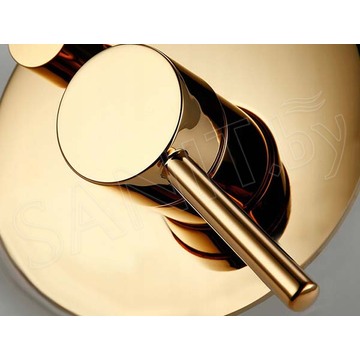 Душевая система встраиваемая Rea Lungo Gold + смеситель для умывальника встраиваемый