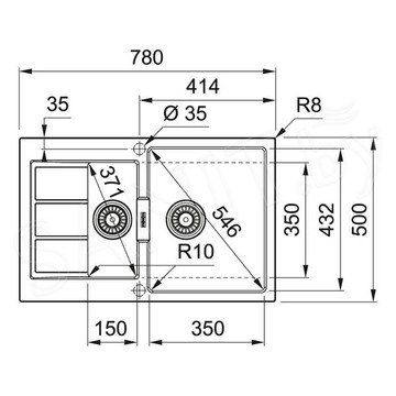 Кухонная мойка Franke Sirius 2.0 S2D 651-78 Tectonite