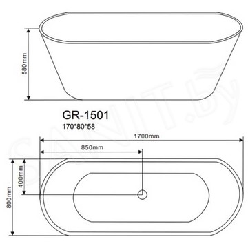 Акриловая ванна Grossman GR-1501 / GR-1502