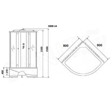 Душевая кабина Niagara P90/40/MT