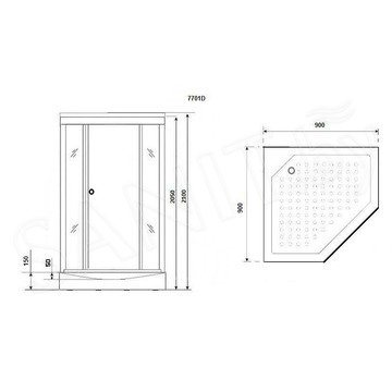 Душевая кабина Niagara NG-7701DW / NG-7702DW