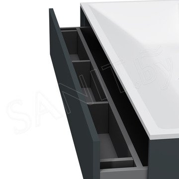 Тумба под умывальник AM.PM Inspire V2.0 M50AFHX1203GM подвесная графит матовый