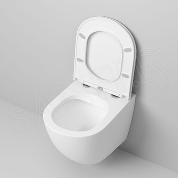 Подвесной унитаз Grossman GR-4455S / GR-4455МS безободковый с крышкой Slim