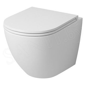 Подвесной унитаз Grossman GR-4455S / GR-4455МS безободковый с крышкой Slim