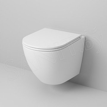 Подвесной унитаз Grossman GR-4455S / GR-4455МS безободковый с крышкой Slim