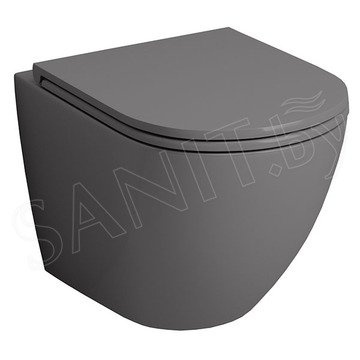 Подвесной унитаз Grossman GR-4455GМS безободковый с крышкой Slim