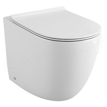 Приставной унитаз Grossman GR-PR4411S безободковый с крышкой Slim