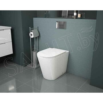 Приставной унитаз Grossman GR-PR4450S безободковый с крышкой Slim