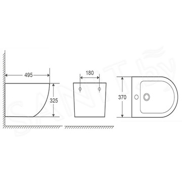 Подвесное биде Grossman GR-B4455