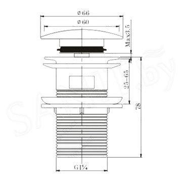 Донный клапан Vivi Felice V - 4 bianco