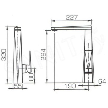 Смеситель для кухонной мойки Bravat Iceberg F776110C-2